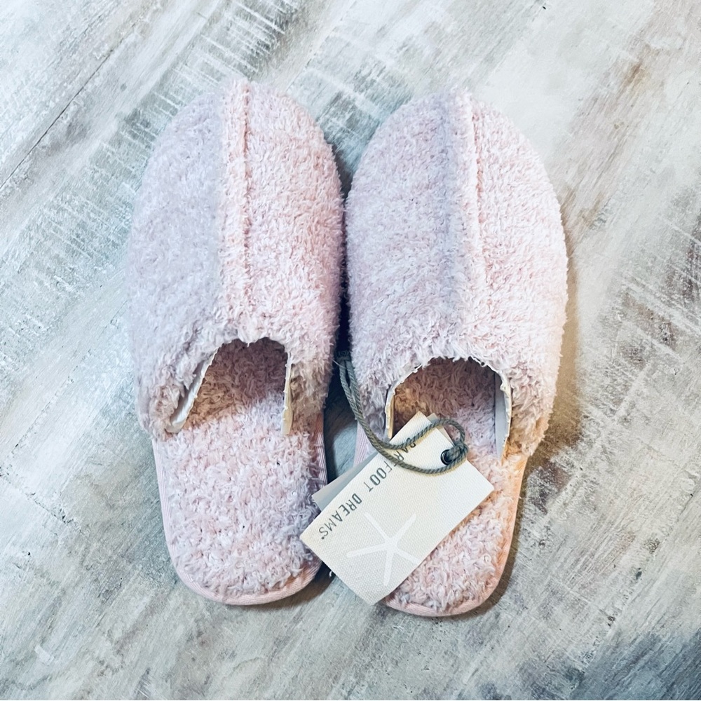 Barefoot Dreams CozyChic COZY Slipper Dusty Rose Pink Size Small 5/6 - Picture 4 of 6